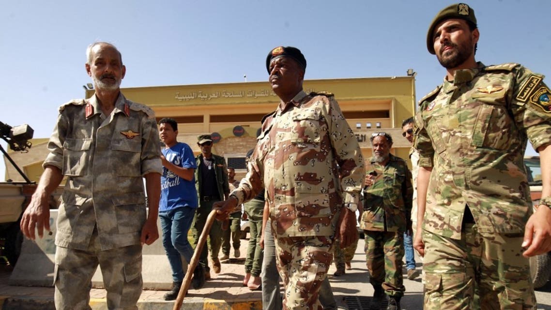 0Libyan National Army (LNA) fighters on their way to Sirte, Libya, June 18, 2020. (AFP)