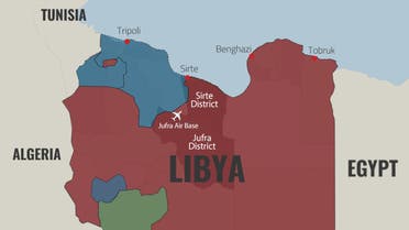 Libya map infographic 22/06/2020