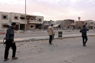 Fighters from the Libyan forces of the National Accord (GNA) patrol Sirte's Al-Giza Al-Bahriya district on December 20, 2016 after they drove the ISIS group out of its Libyan stronghold. (File photo) 