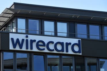 The company logo is seen at the headquarters of German payments provider Wirecard in Aschheim near Munich, southern Germany, on June 24, 2020. (AFP)