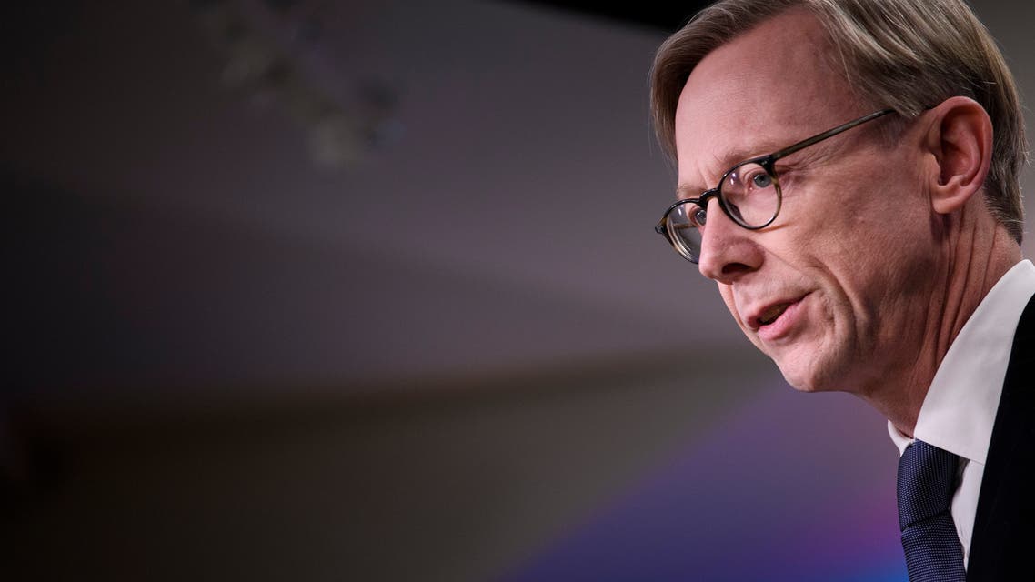 US Special Representative for Iran, Brian Hook, speaks during a briefing at the US Department of State January 17, 2020, in Washington, DC. 
