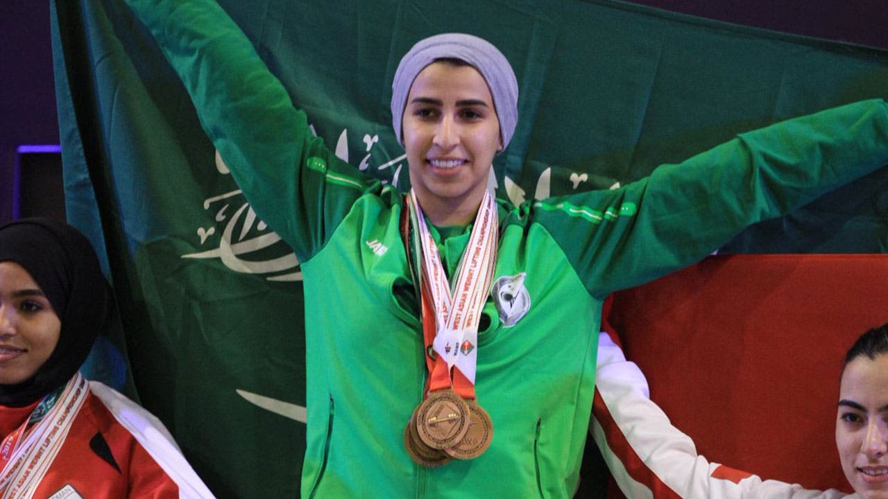العنود الخليفي في إحدى البطولات