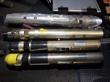 Missile components seized by the USS Normandy.