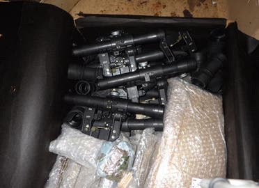 Iranian thermal optics seized onboard the dhow.