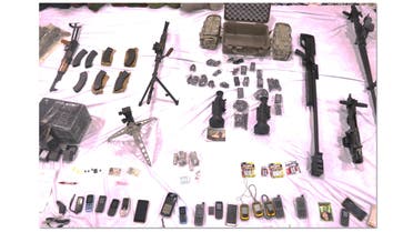 Guns and mobile phones found on the dhow.