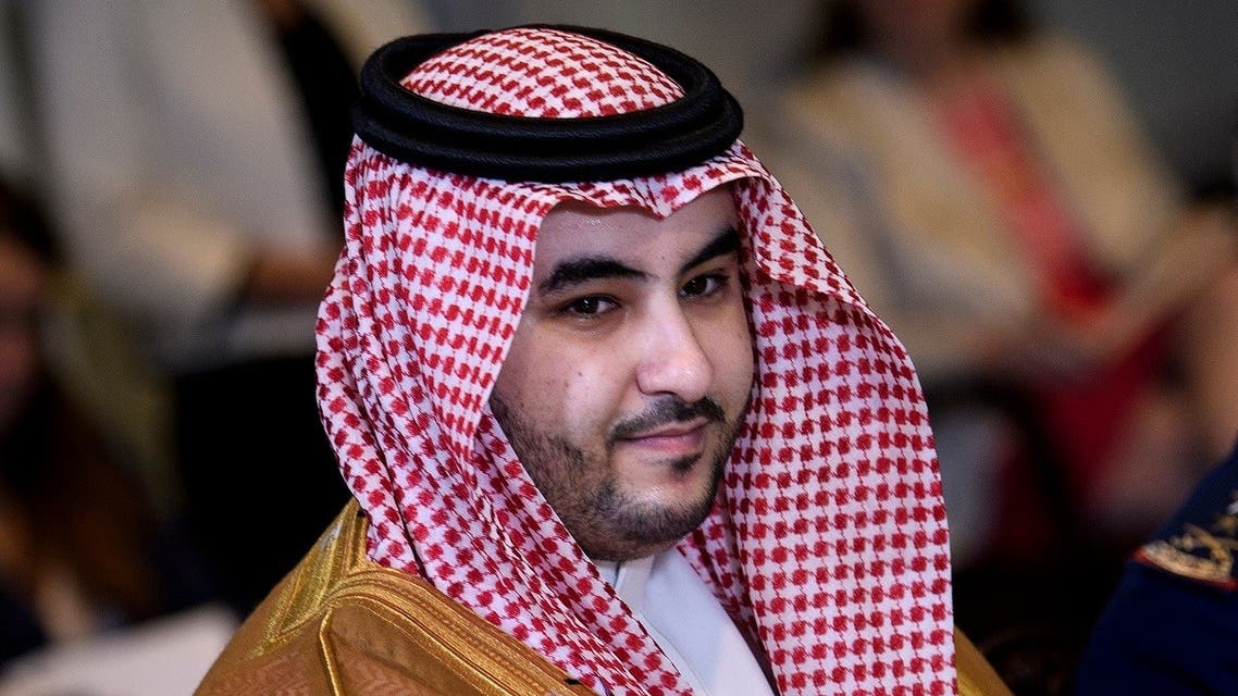 Saudi Arabia's Vice Minister of Defense Prince Khalid bin Salman waits for a meeting with US Secretary of Defense Mark Esper and others at the Pentagon August 29, 2019. (AFP)