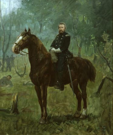 لوحة تجسد الكولونيل هيغ ممتطيا حصانه