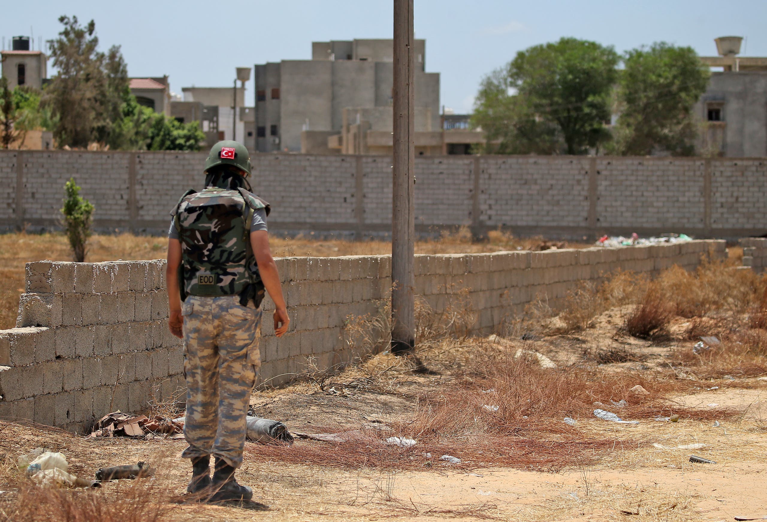     یکی از سربازان ترک در طرابلس (بایگانی - فرانس پرس)