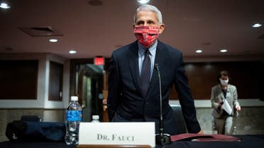 Anthony Fauci, director of the National Institute of Allergy and Infectious Diseases, attends a Senate Health, Education, Labor and Pensions Committee hearing on efforts to get back to work and school during the coronavirus outbreak, in Washington, DC, US, June 30, 2020. (Reuters)