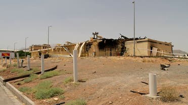 A building after it was damaged by a fire, at the Natanz uranium enrichment facility in Iran, July 2, 2020. (AP)
