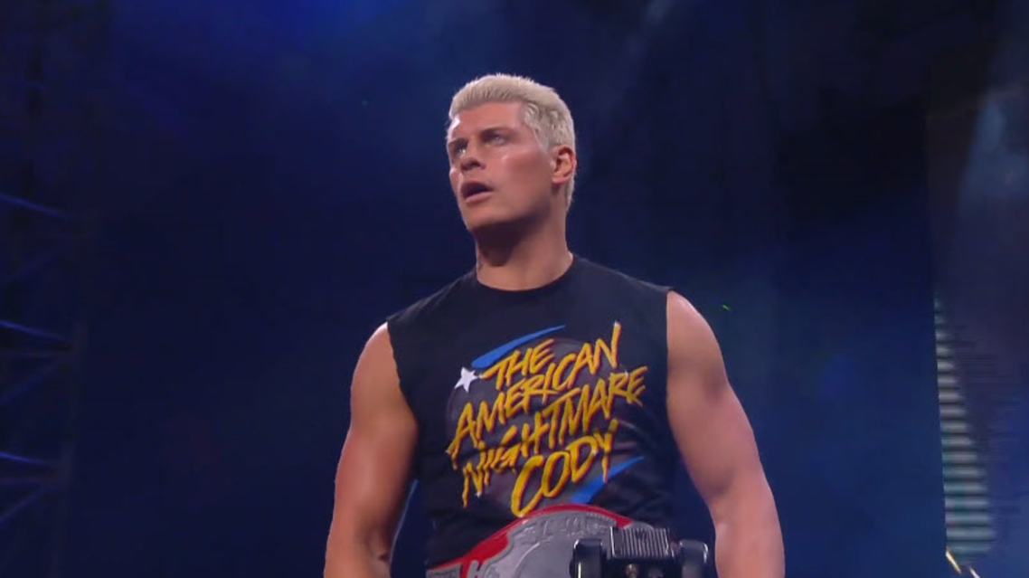 AEWDynamite wrestler Cody Rhodes. (Twitter, WrestlingJebus)