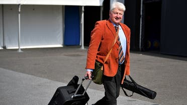 Stanley Johnson, father of Boris Johnson, arrives at a hustings event with Britain's Conservative Party leadership candidates Boris Johnson and Jeremy Hunt, in Exeter, Britain, June 28, 2019. REUTERS
