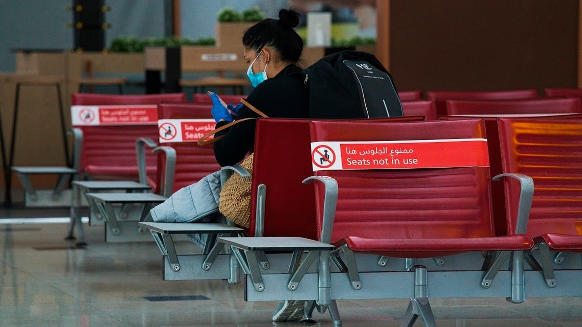 Dubai International Airport's Terminal 3, typically buzzing with passengers, stands largely empty in Dubai. (AP)