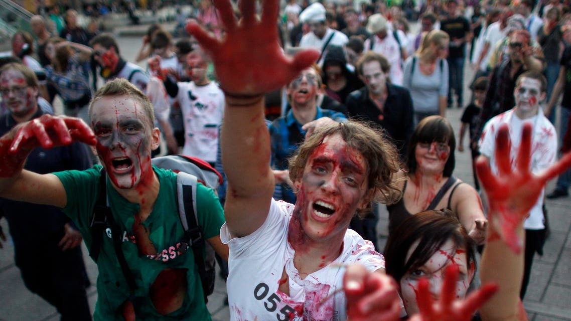 People dressed as zombies take part in a flashmob in Vienna. (File photo: Reuters)