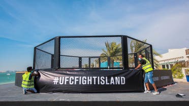 The UFC Fight Island Octogon at Yas Island in Abu Dhabi. (Supplied)