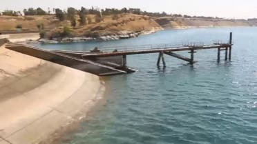 Euphrates River dam in Syria. (Screengrab)