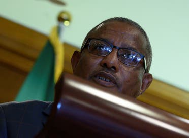 Ethiopian Minister of Foreign Affairs Gedu Andargachew reacts during a joint news conference with U.S. Secretary of State Mike Pompeo (not pictured) at the Sheraton Hotel in Addis Ababa, Ethiopia. (Reuters)