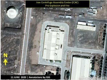 Figure 1. The ICAC Building as it appeared in this June 11, 2020 CNES/Airbus satellite image as found on Google Earth. (Screengrab: Institute for Science and International Security report.)