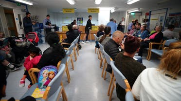NHS patients in a waiting room at ilton Keynes University Hospital in Milton Keynes, UK, June 8, 2018. (Reuters)