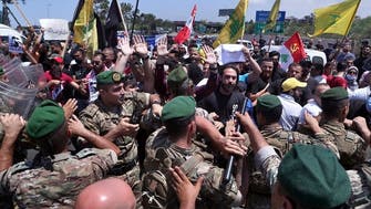 US general affirms support for Lebanon; Hezbollah supporters burn Trump photos