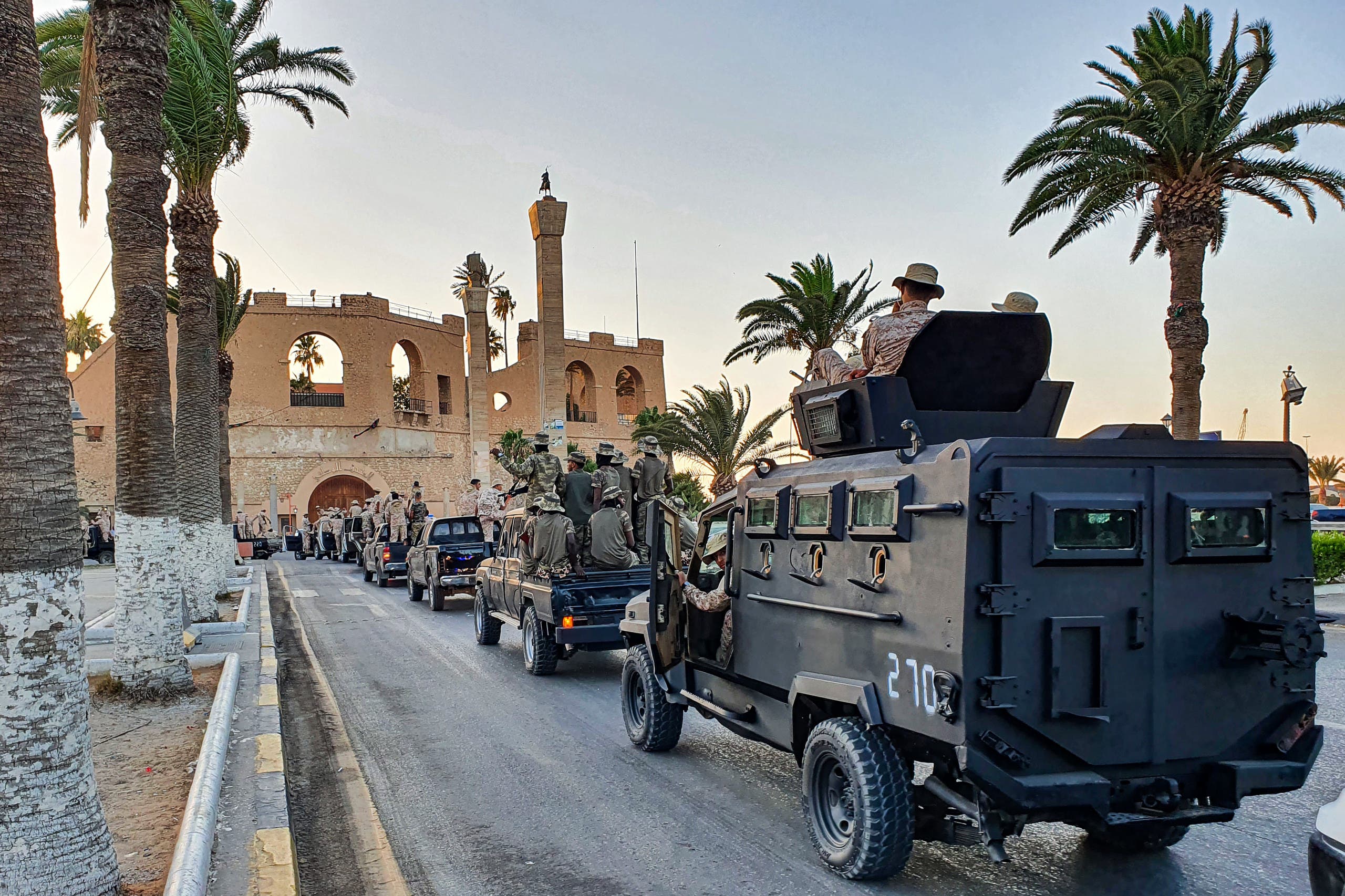 كتيبة ثوار طرابلس تستعرض في العاصمة الليبية (أرشيفية- فرانس برس)