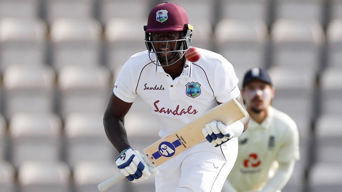 West Indies' Jason Holder in action against England in the first Test at Southampton, Britain, on July 12, 2020. (Reuters)