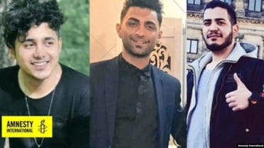 الشبان الثلاثة المتظاهرين المحكومين بالاعدام امیر حسین مرادي محمد رجبي و سعید تمجیدي (002)