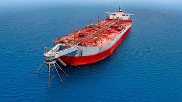 FSO Safer, the tanker holding 1.1 million barrels of crude oil in the Red Sea off Yemen. (Twitter)