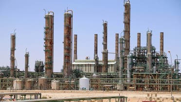 A picture taken on June 3, 2020 shows an oil refinery in Libya's northern town of Ras Lanuf. Libya's National Oil Company said Monday it had restarted production at Al-Fil oil field, closed since January by the forces of eastern military strongman Khalifa Haftar. The NOC's announcement came a day after output resumed at Al-Sharara oil field, the country's largest, following a string of victories against Haftar by forces backing Libya's Tripoli-based unity government.