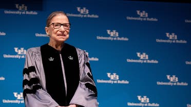 US Supreme Court Justice Ruth Bader Ginsburg speaks at University of Buffalo School of Law in Buffalo, New York. (File photo: Reuters)