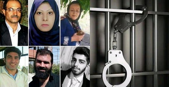 بعض الناشطين الذين تم اعتقالهم أمس في تبريز