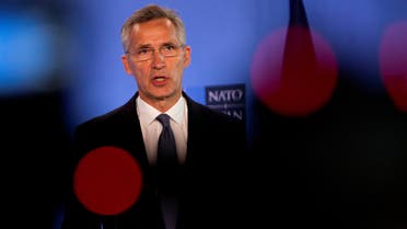 NATO Secretary General Jens Stoltenberg speaks at a joint news conference with U.S. Secretary of Defense Mark Esper at NATO headquarters in Brussels, Belgium June 26, 2020. Virginia Mayo/Pool via REUTERS