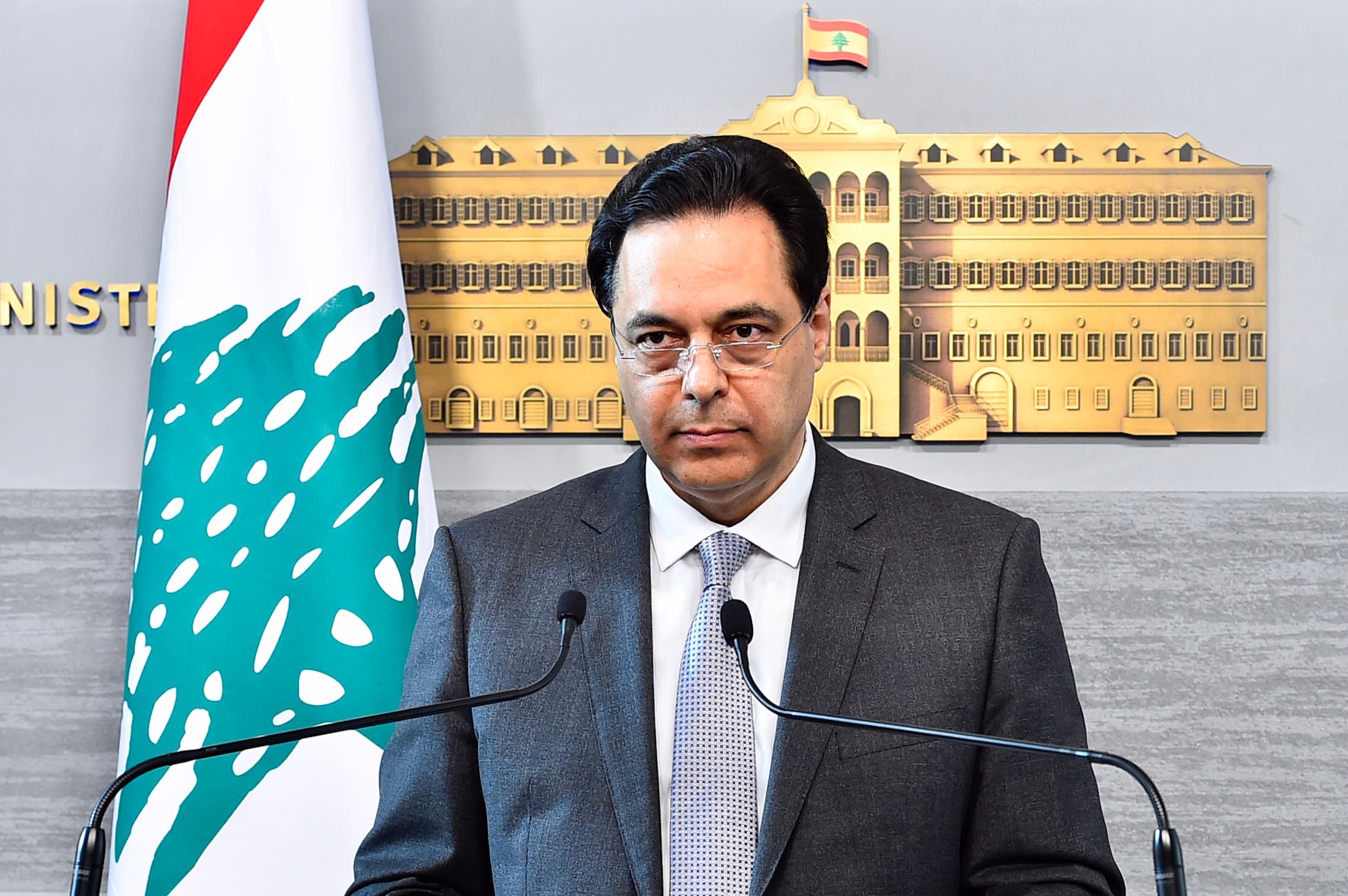 File photo of caretaker Prime Minister Hassan Diab.