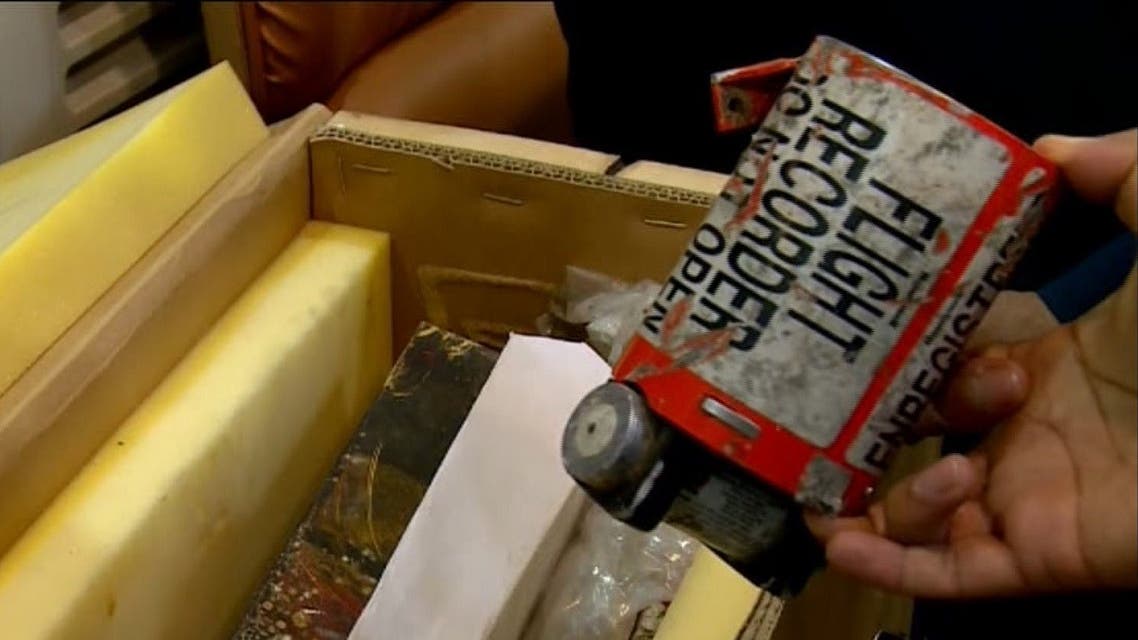 shows what Iran's civil aviation says is the black box of the Ukrainian airline flight that crashed near Tehran killing all 176 on board. (AFP)