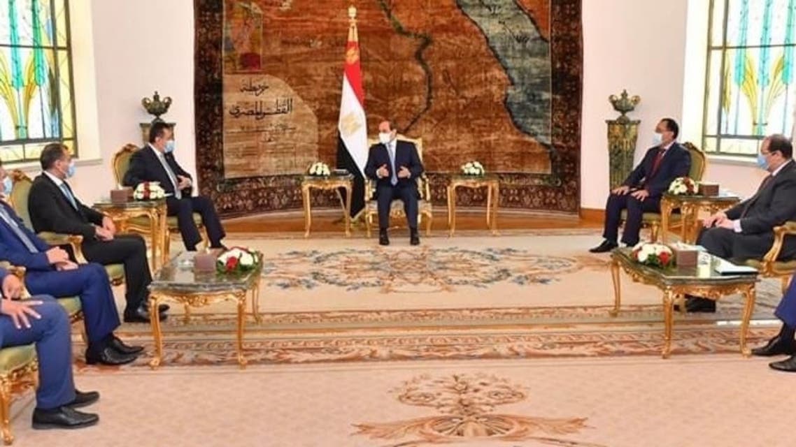 السيسي يستقبل رئيس وزراء اليمن