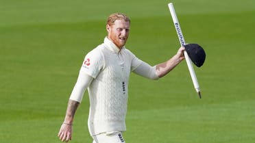England’s Ben Stokes celebrates after winning the test against West Indies at the Emirates Old Trafford, Manchester, Britain on July 20, 2020. (Reuters)