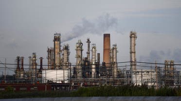 Smoke rises from oil refinery stacks at Philadelphia Energy Solutions plant in Philadelphia, Pennsylvania, US, on August 21, 2019. (Reuters)
