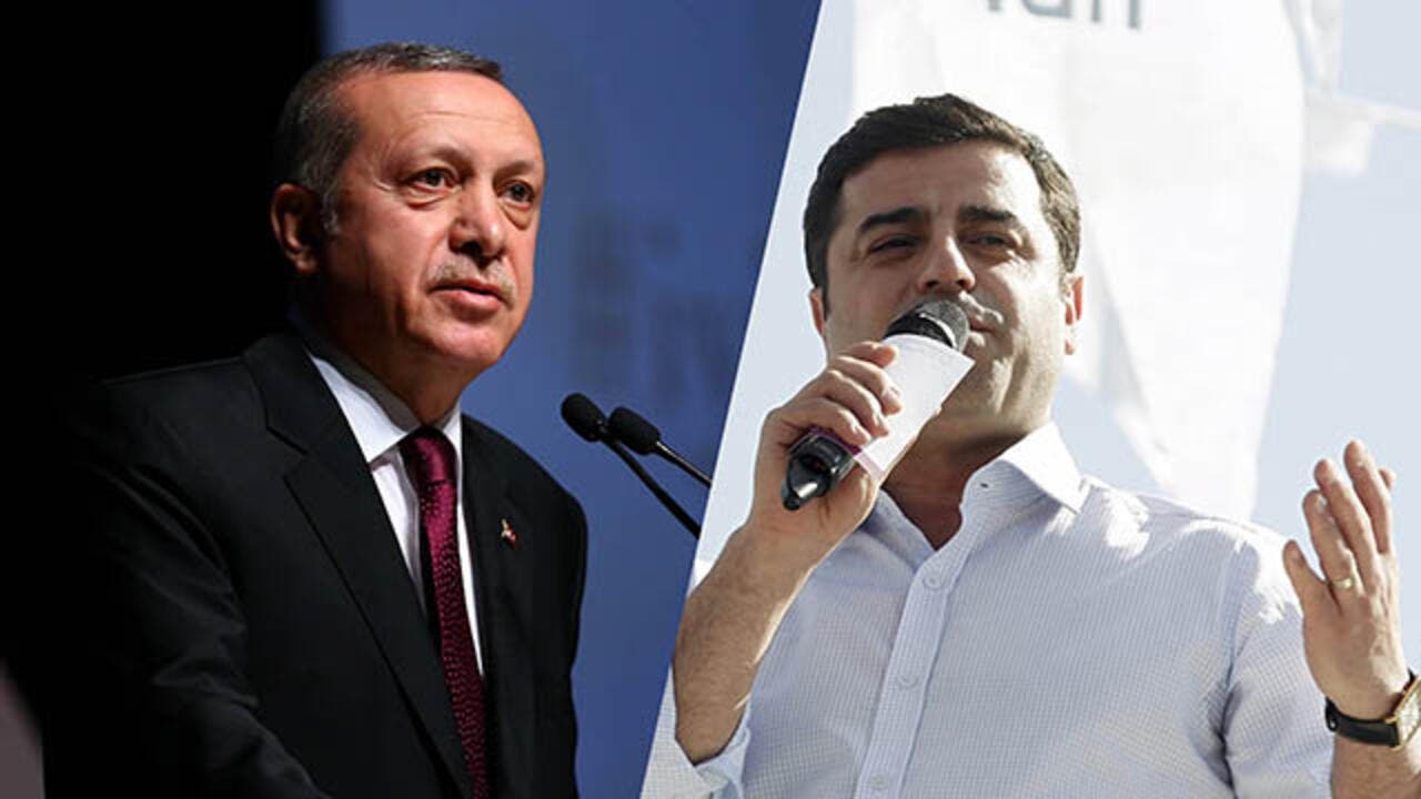 Saladin Demirtas and Recep Tayyip Erdogan