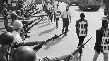 جانب من الاحتجاجات بممفيس عام 1968