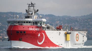 Turkish seismic research vessel Oruc Reis sails in the Bosphorus in Istanbul, Turkey, October 3, 2018. Picture taken October 3, 2018. REUTERS/Yoruk Isik