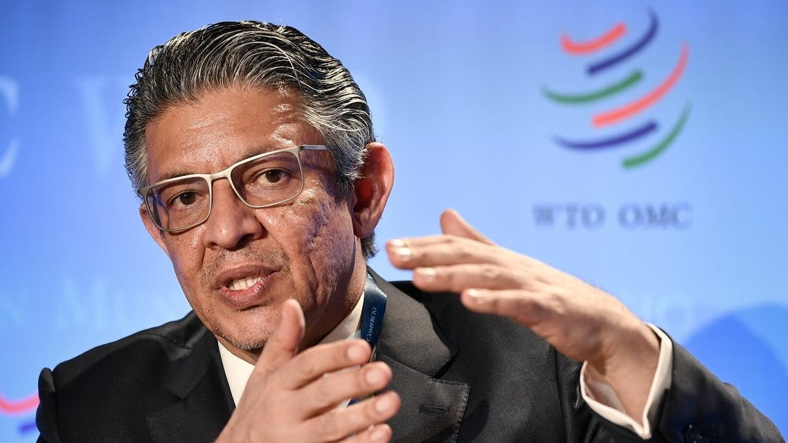 Former Saudi economy minister Mohammed al-Tuwaijri attends a press conference on July 17, 2020 in Geneva. (AFP)