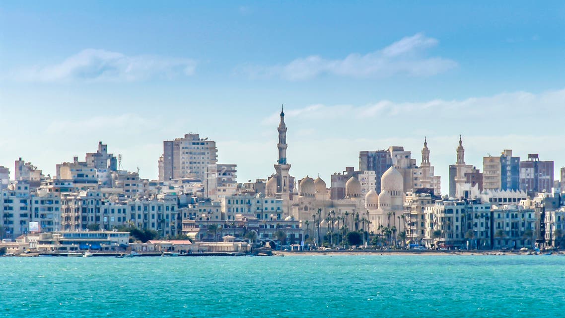 صورة من ميدنة الإسكندرية في مصر