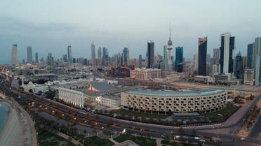 Aerial view of Kuwait City after the country entered lockdown due to the coronavirus pandemic, March 20, 2020. (Reuters)