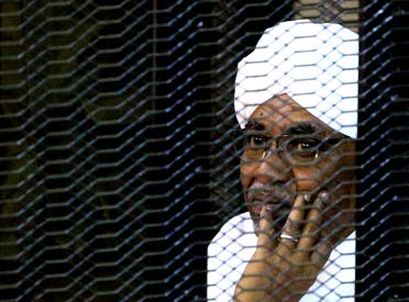 Sudan's former President Omar al-Bashir sits inside a cage at the courthouse where he is facing corruption charges, in Khartoum, Sudan, September 28, 2019. (File photo: Reuters)