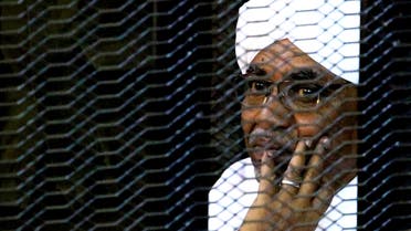 Sudan's former President Omar Hassan al-Bashir sits inside a cage at the courthouse where he is facing corruption charges, in Khartoum, Sudan, September 28, 2019. (File photo: Reuters)