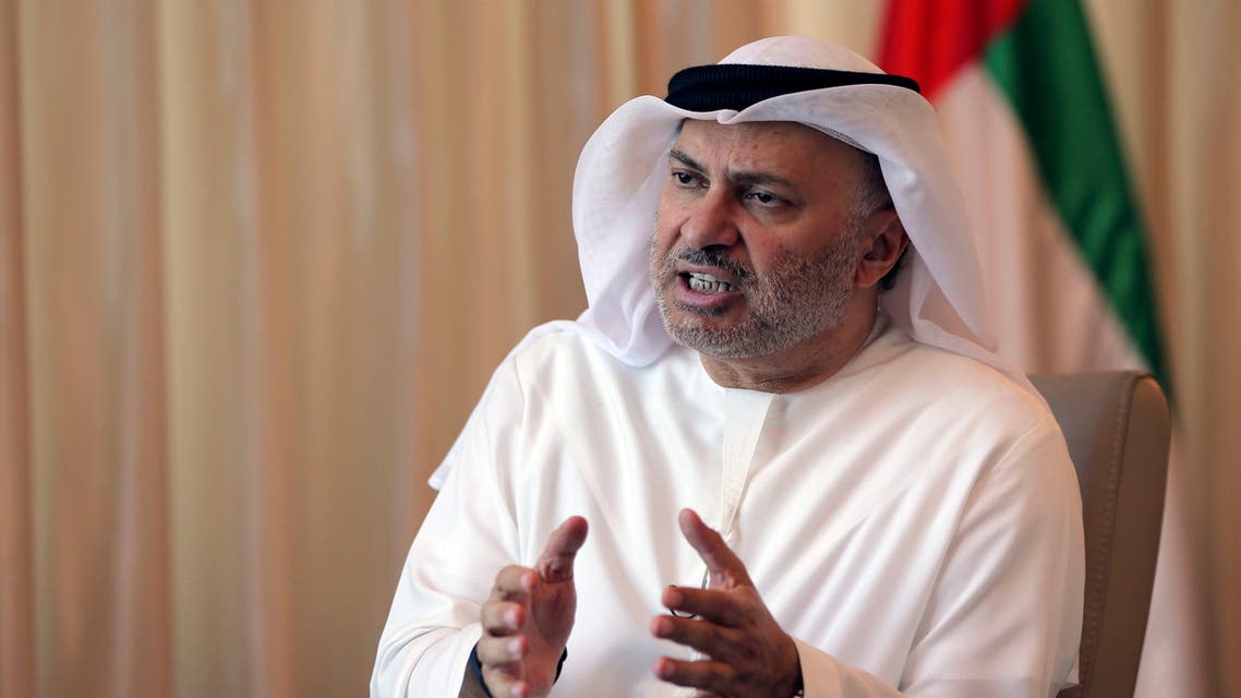 Anwar Gargash, UAE Minister of State for Foreign Affairs talks in Dubai, United Arab Emirates. (File photo: AP)