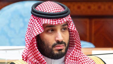 A handout picture provided by the Saudi Royal Palace on November 20, 2019, shows Crown Prince Mohammed bin Salman attending the annual speech of the Saudi King at the shura council, a top advisory body, in the capital Riyadh. Saudi Arabia's King Salman urged arch-rival Iran to abandon an expansionist ideology that has harmed its own people, following violent street protests in the Islamic republic.