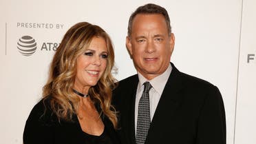 Actor Tom Hanks and wife Rita Wilson arrive for 'The Circle' premiere at the Tribeca Film Festival in the Manhattan borough of New York, New York, U.S. April 26, 2017. REUTERS/Carlo Allegri