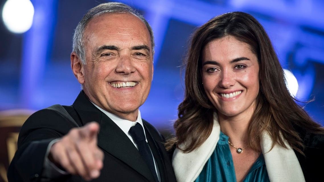 Director of the Venice International Film Festival Alberto Barbera (L) and his wife Julia Barbera attends the18th Marrakech International Film Festival on December 5, 2019 in Marrakesh. (AFP)