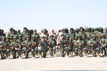 Egypt's army chief of staff inspects forces near border with Libya. (Twitter/@EgyArmySpox)